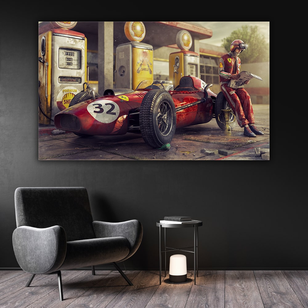 Foto obraz - Ferrari digital