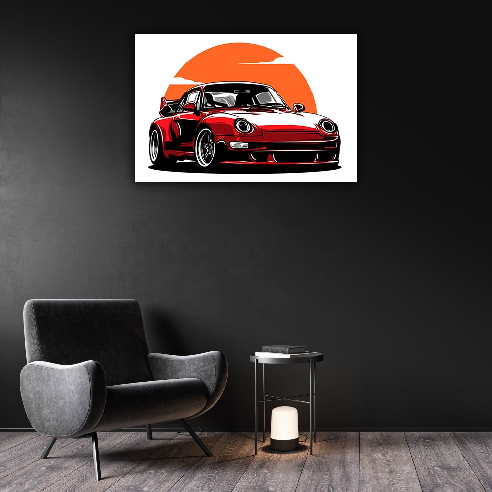 Fotoobraz - kreslené Porsche digital