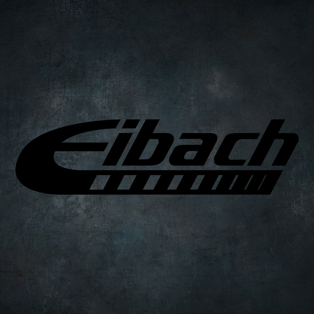 Čierna nálepka na auto Eibach