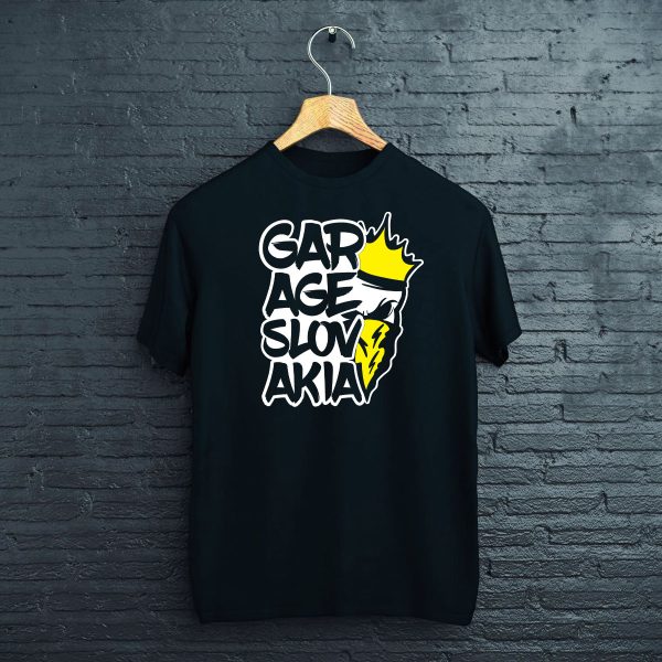 Čierne tričko garage slovakia tuning merch
