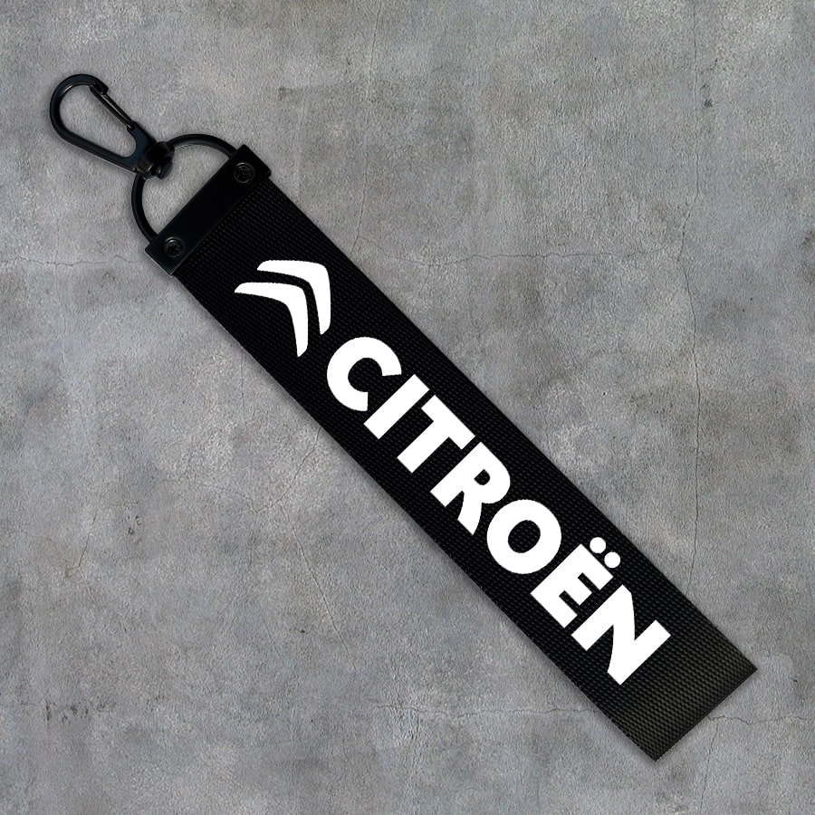 Kvalitná textilná auto kľúčenka - Citroën