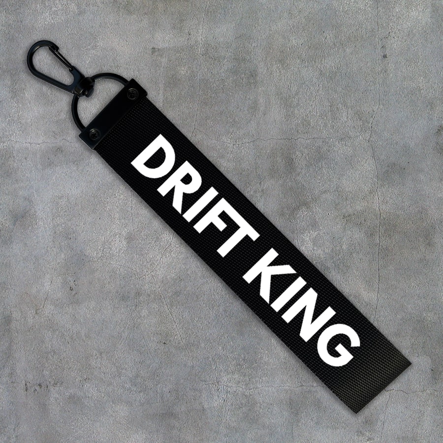 Kvalitná textilná auto kľúčenka - Drift King