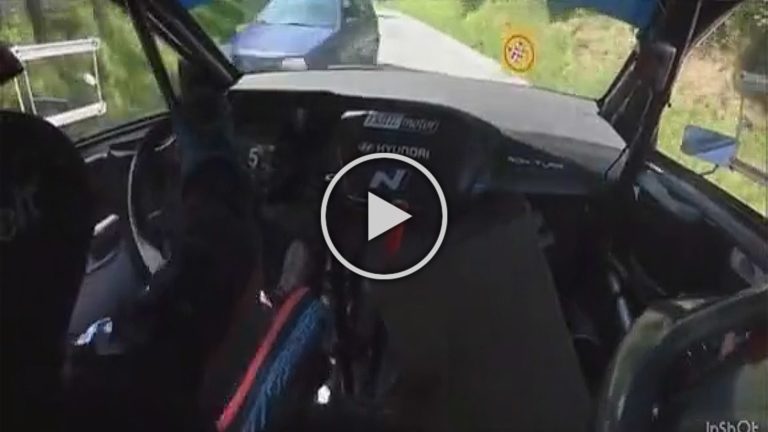rally nehoda polsko protismer