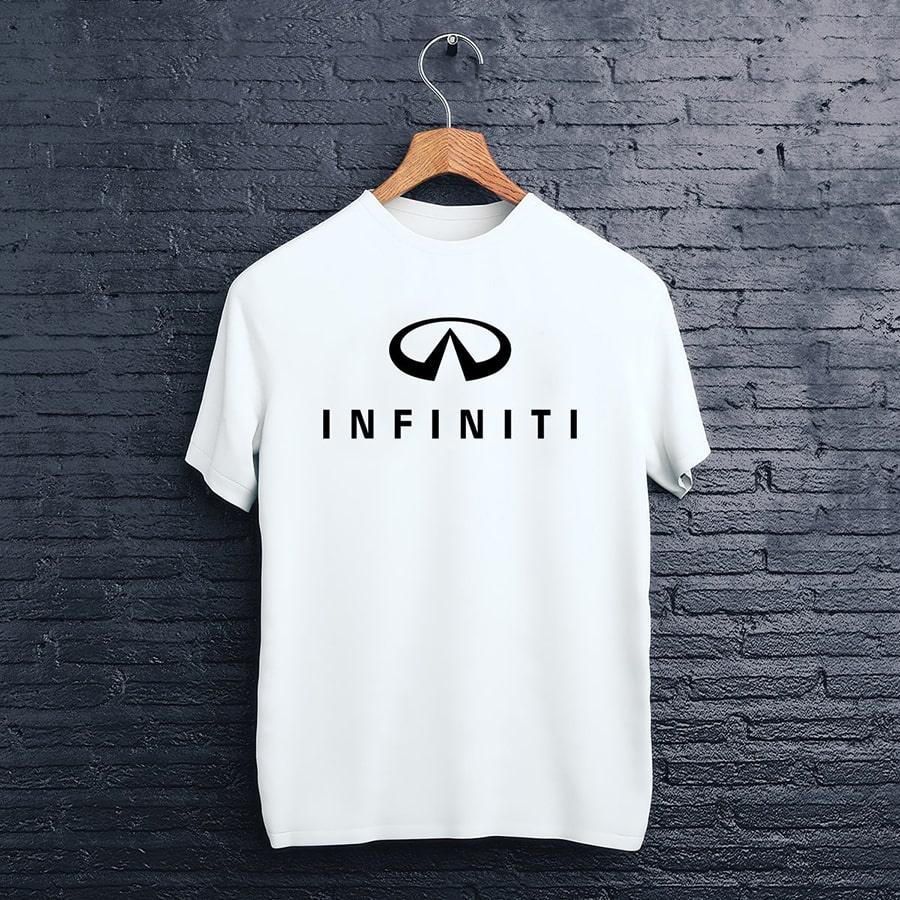 biele tričko logo infiniti