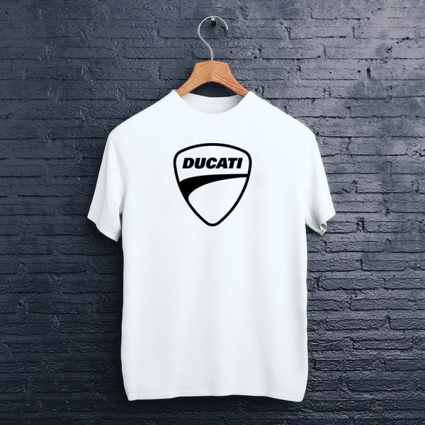 biele tričko Ducati logo