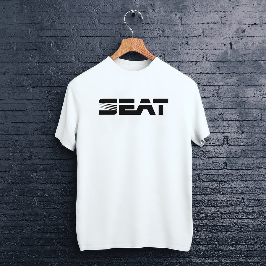 biele tričko logo seat
