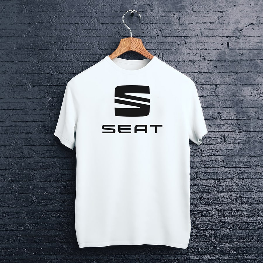 biele tričko logo seat