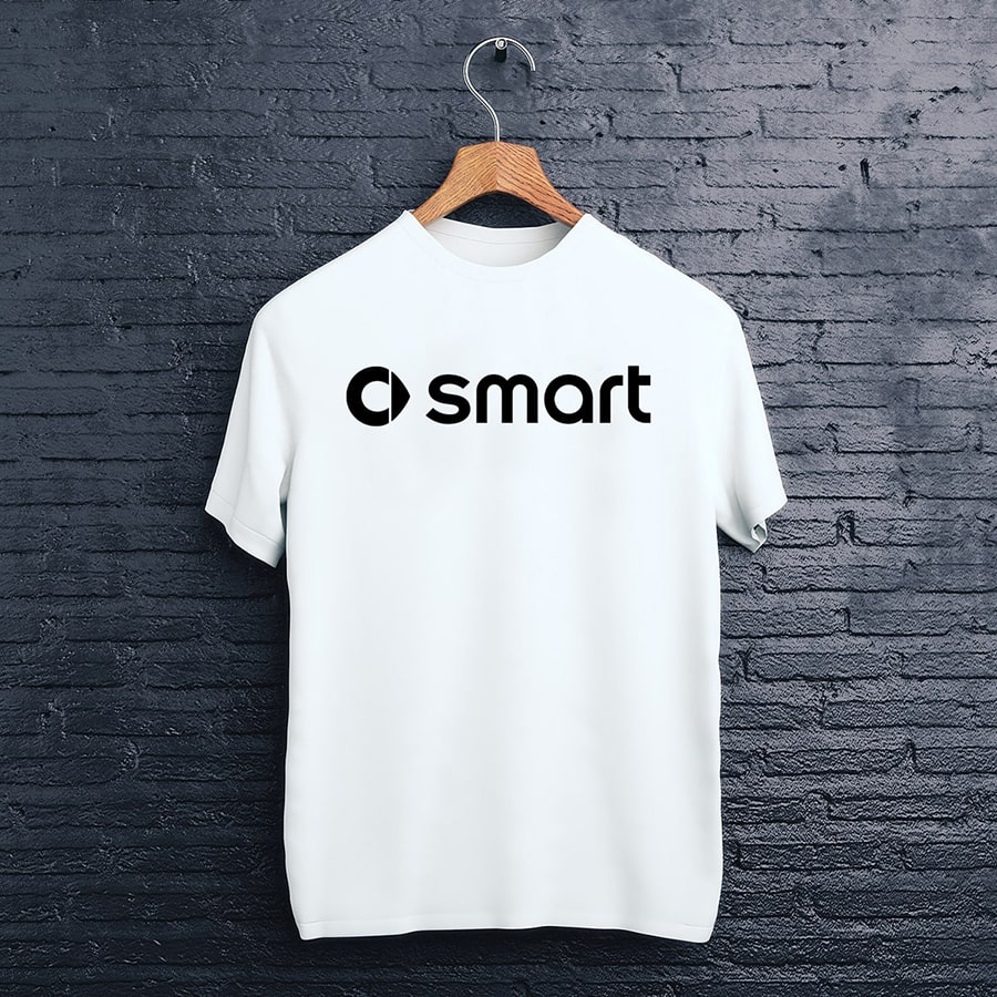 biele tričko logo smart