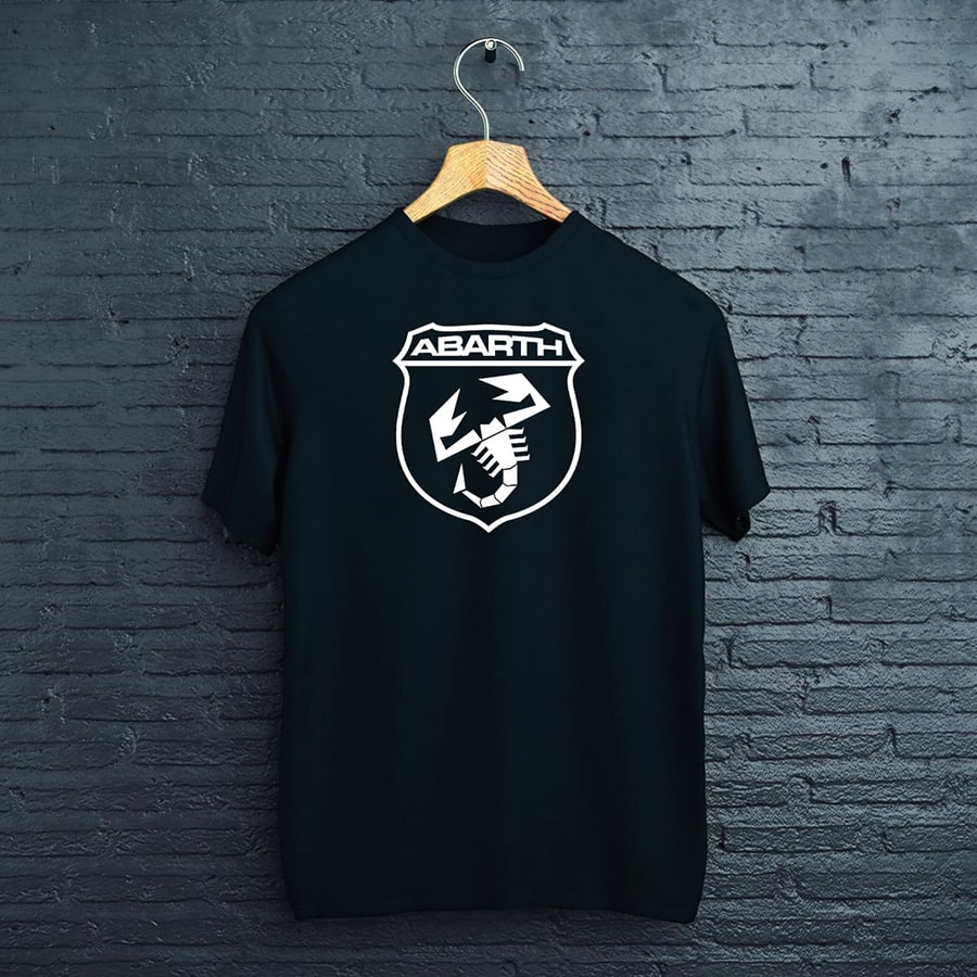 Tričko abarth logo čierne logo