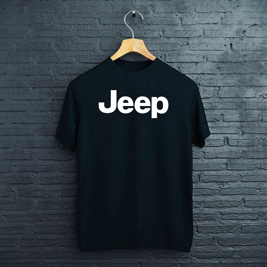 Jeep čierne tričko logo