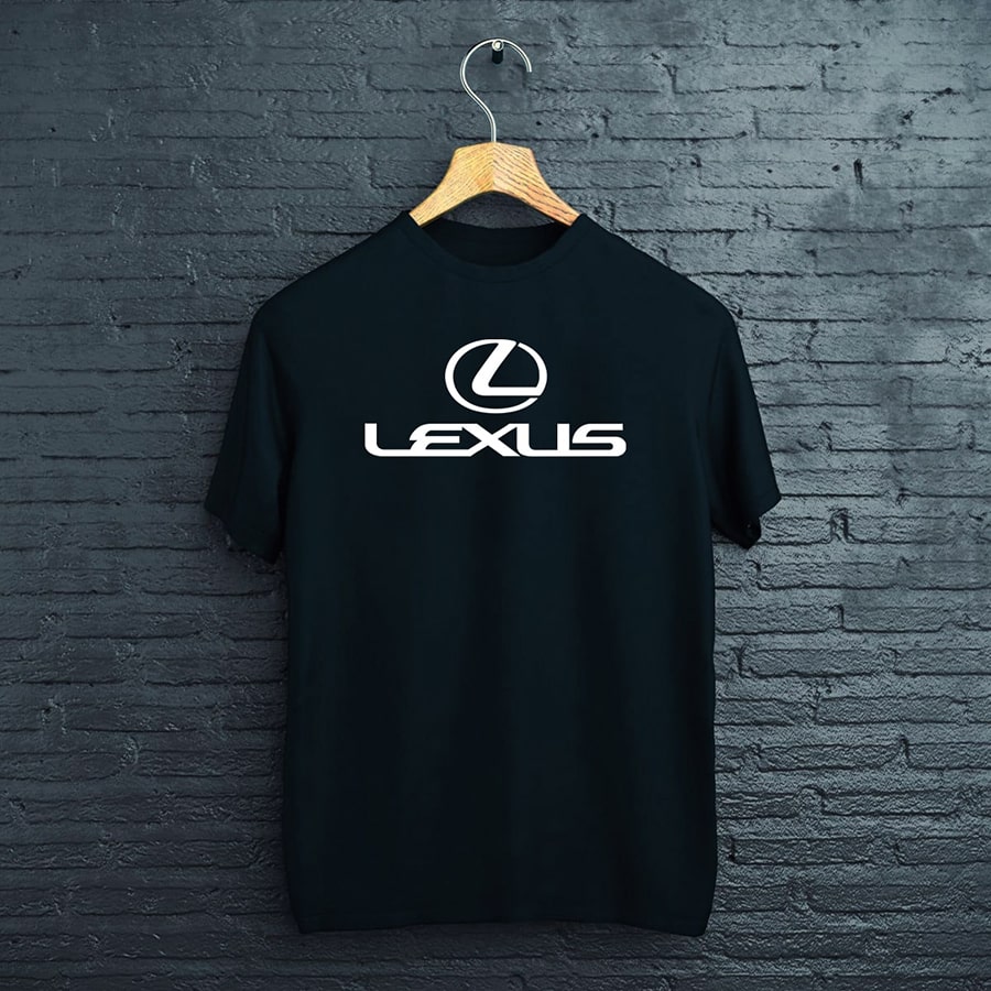 čierne tričko lexus logo