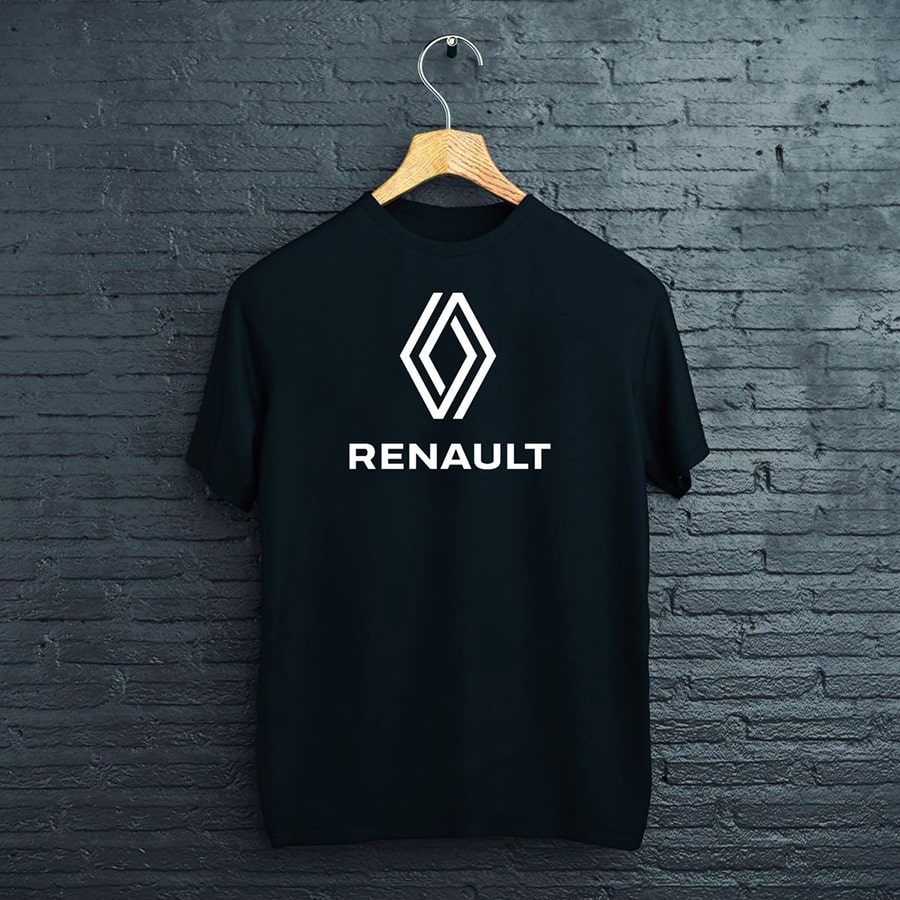 čierne tričko renault logo