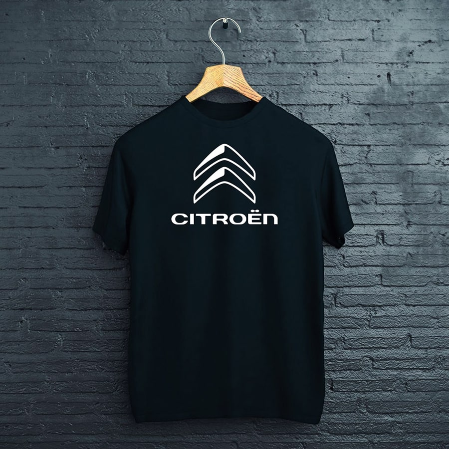 čierne tričko Citroën logo