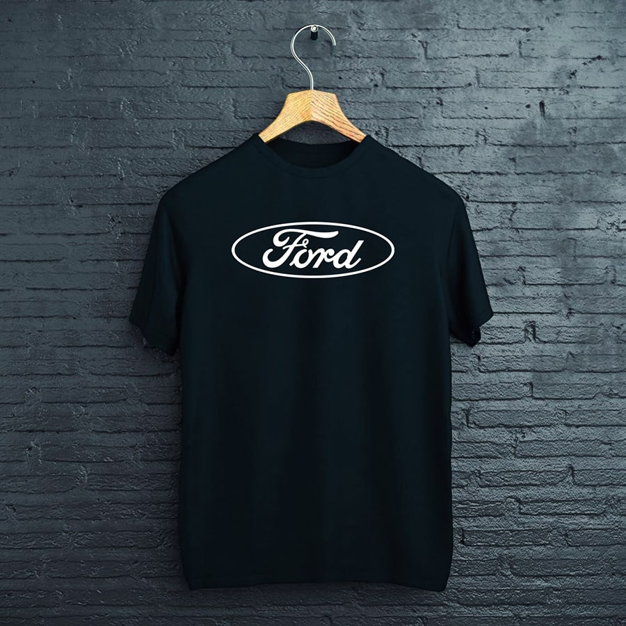 čierne tričko Ford logo