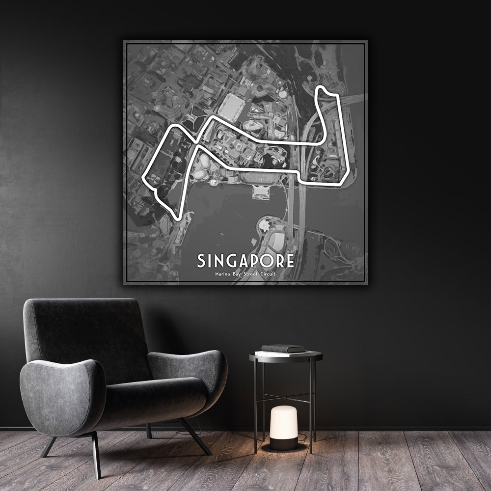 Obraz F1 okruh Singapore / Singapur Marina Bay Street Circuit formula 1